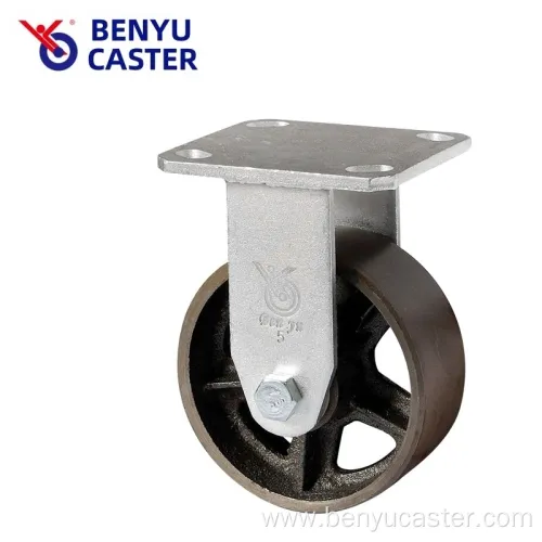 Roller Bearing Rigid Heavy-Duty Cast Iron Caster